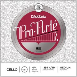 D`Addario J59 4/4M  Комплект струн для виолончели 4/4 Pro Arte, Medium Tension