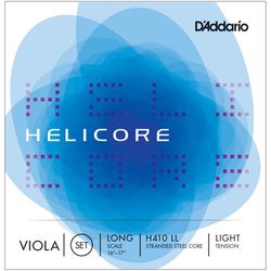 D`Addario H410 LL  Комплект струн для альта 16-17" Helicore, с серебряной обмоткой, Light Tension