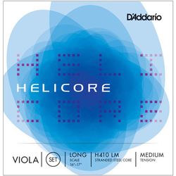 D`Addario H410 LM  Комплект струн для альта 16-17" Helicore, с серебряной обмоткой, Medium Tension