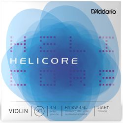 D`Addario H310W 4/4L  Комплект струн для скрипки 4/4 Helicore, Е/ми алюминий, Light Tension