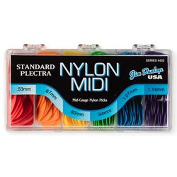 Dunlop 4432 Nylon Midi Standard Display  коробка с медиаторами, 053,067,080,094,107,114 - 36шт,216шт