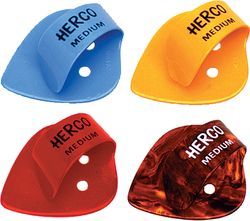 Herco HE113 Thumbpick Heavy 24Pack  когти для большого пальца, толстые, разные цвета, 24 шт.