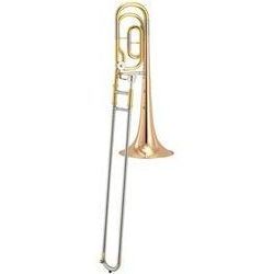 Yamaha YBL-421G  бас-тромбон Bb/F, 14.3/241мм, Golg-brass раструб, чистый лак
