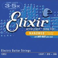 Elixir 12052 NanoWeb  струны для электрогитары Light 10-46