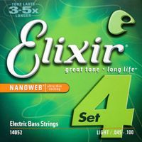 Elixir 14052 NanoWeb  струны для бас-гитары Light 45-100