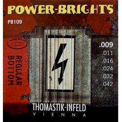 Thomastik PB109 SALE  Power-brights струны для электрогитары, 9-42, сталь/медь, Magnecore