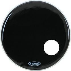 Evans BD22RB  EQ3 Resonant Black 22" Перед.пластик для бас.бар.с отверстием 5"однослойн.черн.с демп.
