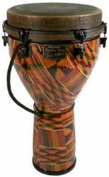 Remo DJ-0014-PM  джембе 14"х25",цвет Kinte Kloth