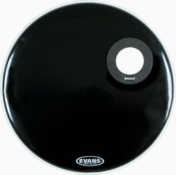 Evans BD22REMAD  EMAD Resonant Black 22" Перед.пласт для бас бар.с отверстием 5",однослойн.черный