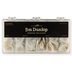 Dunlop 483004 Celluloid White Pearloid Display  короб с медиаторами,HV/MD-144шт,XH/TH-72шт, 432 шт.