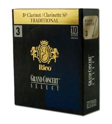 Rico RGE10BCL250 SALE  трости для кларнета Bb, Grand Concert Select Evolution (2 1/2), 10шт.в пачке