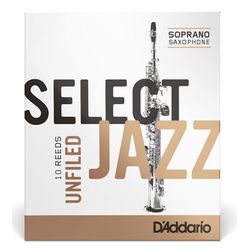 Rico RRS10SSX2M SALE  трости для сопрано-саксофона, Select Jazz Unfiled (2M), 10шт.в пачке