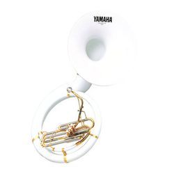 Yamaha YSH-301  cузафон BBb, фибергласовый корпус, раструб ABS, 3х помповый, золотой, с чехлом