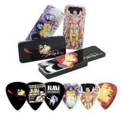Dunlop JHPT24 Jimi Hendrix Pick Tin SALE  сувенирный набор медиаторов в пенале, 12 шт