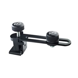 K&M 24035  держатель для микрофона с креплением на обод бас барабана, чёрный