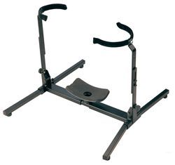 K&M 14945 000 55  стойка для большой тубы 3.5 kg, H: 390/410 mm Support Width: 380/545 mm.