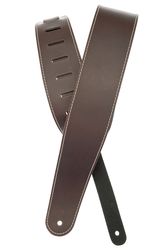 Planet Waves 25LS01-DX  гитарный ремень, 64мм, натуральная кожа, коричневый с белой строчкой