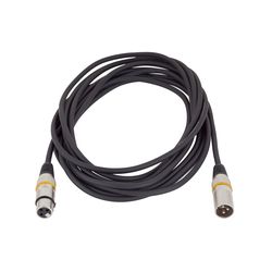 Rockcable RCL30355 D6  Микрофонный кабель XLR(М) XLR( F) 5 м Металл. корп.