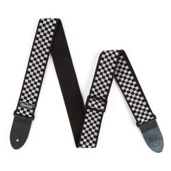 Dunlop D3831BK Classic Black/White Check  гитарный ремень