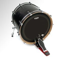 Evans BD22EMADONX  22"Onyx Пластик для бас бар.однослойн.черный с демп.кольцом 