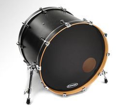 Evans BD22RONX  22" EQ3 Onyx Resonant Перед.пластик для бас бар.однослойн.черн.с демп.кольцом