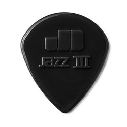 Dunlop 47R3S Nylon Jazz III 24Pack  медиаторы, острый кончик, толщина 1.38 мм, черные, 24 шт.