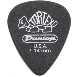 Dunlop 488R114 Tortex Pitch Black Standard 72Pack  медиаторы, толщина 1.14 мм, 72 шт.