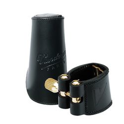 Vandoren LC21L  лигатура для кларнета Bb, кожаная с кожаным колпачком