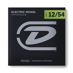 Dunlop DEN1254 Electric Nickel Performance+  струны для электрогитары, никель, 12-54