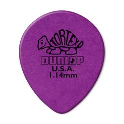 Dunlop 413R114 Tortex Teardrop 72Pack  медиаторы, толщина 1.14 мм, 72 шт.