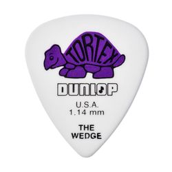 Dunlop 424R114 Tortex Wedge 72Pack  медиаторы, толщина 1.14 мм, 72 шт.