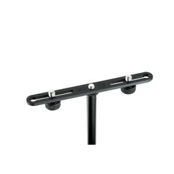 K&M 23550-300-55  держатель для 2-х микрофонов с регулируемым расстоянием, чёрный