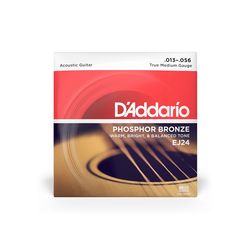 D`Addario EJ24  Струны для акустической гитары фосфор/бронза, Custom Light 13-56