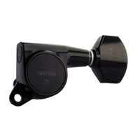 Gotoh SG381-07-B-(L6)  колки 6 в линию, черный, schaller style