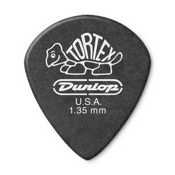 Dunlop 482R135 Tortex Pitch Black Jazz III 72Pack  медиаторы, толщина 1.35 мм, 72 шт.
