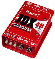 Radial JDX48  активный директ-бокс (48V phantom) для с гитары и баса,вход TRS, выход XLR