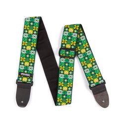 Dunlop D6701GN Jacquard Winterland Green SALE  дизайнерский ремень для гитары, жаккардовая ткань c к