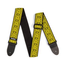 Dunlop D6702YE Jacquard Fillmore Yellow SALE  дизайнерский ремень для гитары, жаккардовая ткань c ко