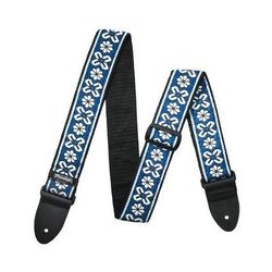 Dunlop D6703BL Jacquard Avalon Blue SALE  дизайнерский ремень для гитары, жаккардовая ткань c кожей