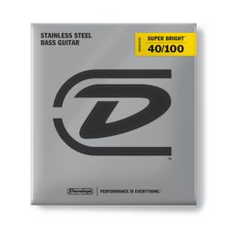 Dunlop DBSBS40100 Super Bright Steel  струны для бас гитары, сталь, 40-100