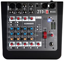 Allen & Heath ZEDi8  микшерный пульт, 2 микроф./лин. вх, 2 стерео вх., USB интерфейс,2-пол. эквалайз
