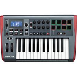 Novation Impulse 25  Компактная MIDI-клавиатура, 25 полувзвешенных клавиш