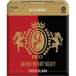 Rico RGT10BCL200 SALE  трости для кларнета Bb, Grand Concert Select Thick Blank (2), 10шт.в пачке