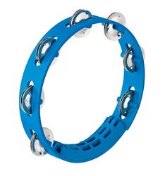 Nino Percussion NINO49SB SALE  тамбурин пластиковый 8", однорядный, сталь, цвет синий