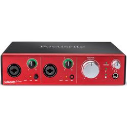 Focusrite Clarett+ 2Pre  Thunderbolt интерфейс, 10 входов/4 выхода.