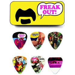 Dunlop ZAPPT01M Frank Zappa Pick Tin  сувенирный набор медиаторов в пенале, средние, желтые, 6 