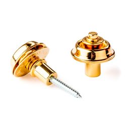 Dunlop SLS1404G Straplok Flush Mount  комплект креплений для гитарного ремня, потайной, золотой