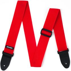 Dunlop D0701RD Poly Red  гитарный ремень полистироловый красный