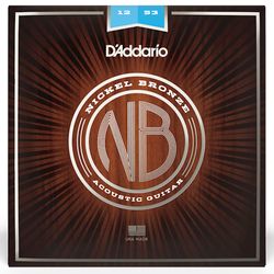 D`Addario NB1253  Струны для акустической гитары никелированная бронза, Light 12-53