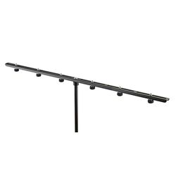 K&M 23560-300-55  держатель для 6 микрофонов с регулируемым расстоянием, чёрный